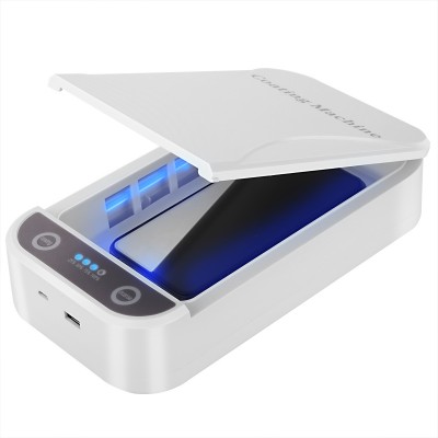 5V USB Portable Dual UV Light Sterilizer Box Jewelry Phones Cleaner Personal Sanitizer Disinfection Case for Home